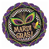 18" Mardi Gras Glitter